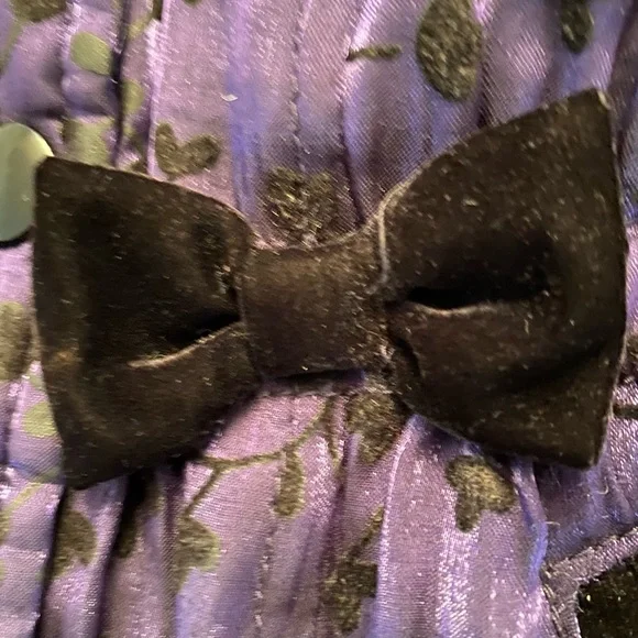 ❄️Rothschild Velvet Flocked Hooded Purple Coat - Picture 6 of 11